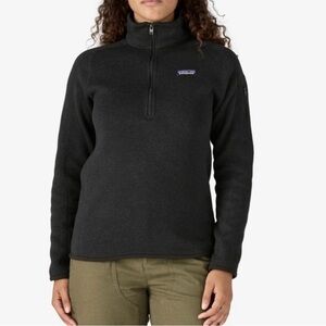 Patagonia Black Women's better sweater Fleece 1/4 zip Pullover M